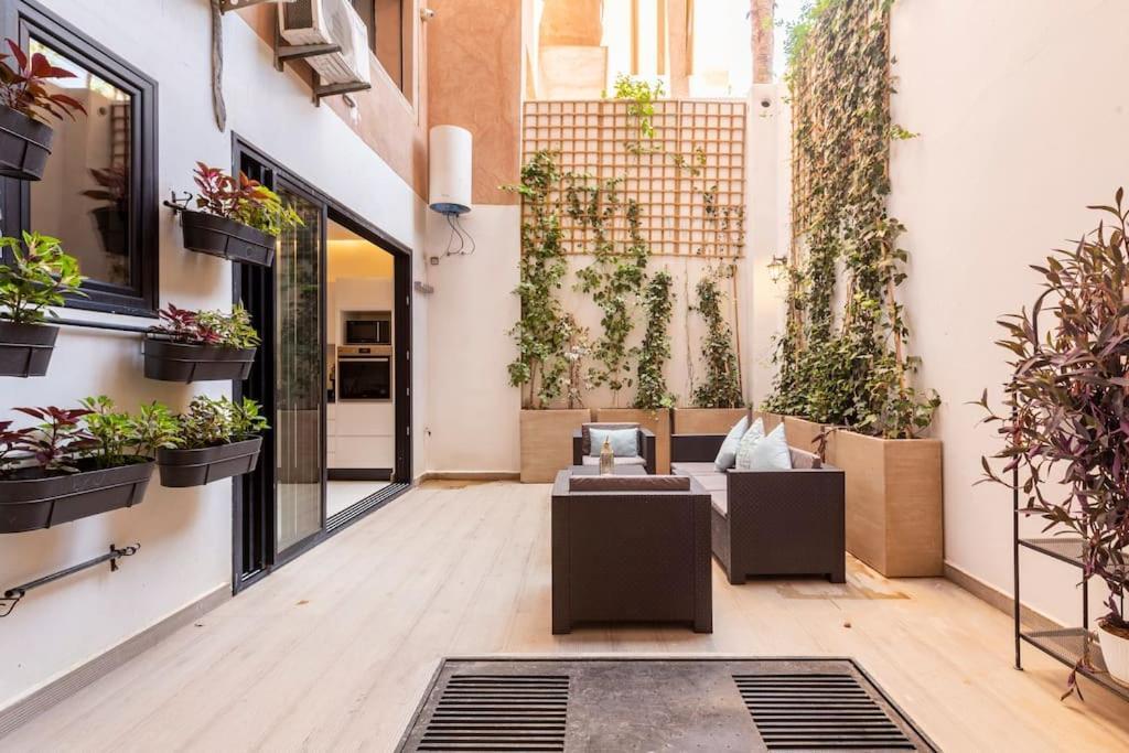 Ferienwohnung Loft Duplex Familial 200M2 Neuf - Centre Gueliz Marrakesch Exterior foto